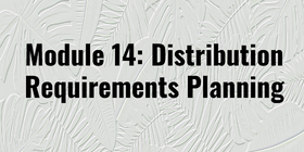 Distribution Requirements Planning-2