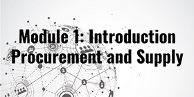 Introduction Procurement and Supply-1