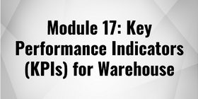 Key Performance Indicators (KPIs) for Warehouse-1